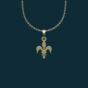 گردنبند طلا 18 عیار زنانه مدوپد مدل هندسی کد BB2-1-1092