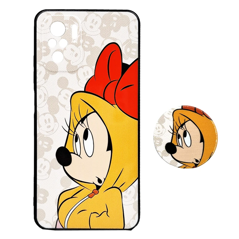 کاور مدل میکی موس مناسب برای گوشی موبایل شیائومی Redmi Note10/10S به همراه پاپ سوکت