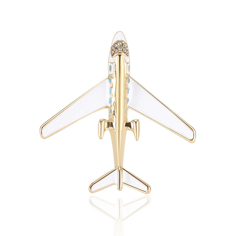 گل سینه زنانه مدل هواپیمای مسافری کد 382