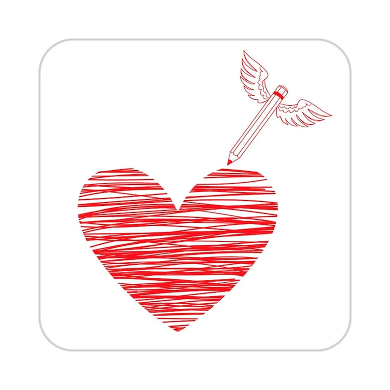 زیر لیوانی کاکتی طرح عاشقانه مدل mp39705