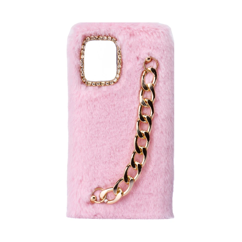  کاور طرح دخترانه دستبندی مدل خزدار پشمالو زنجیردار مناسب برای گوشی موبایل شیائومی Poco X3 GT