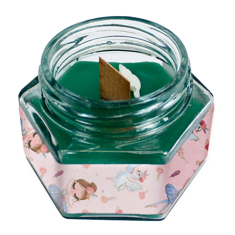 شمع لیوانی طرح دخترانه مدل c053-b99