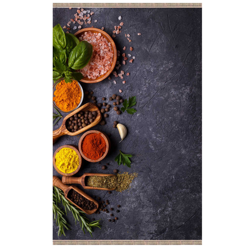 فرش پارچه ای مدل ترمزدار طرح آشپزخانه کد A322