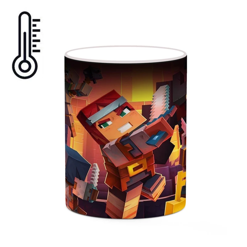 ماگ حرارتی کاکتی طرح ماینکرافت minecraft مدل mgh41126