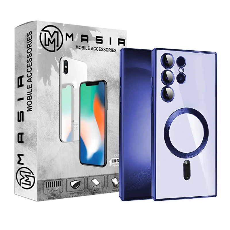 کاور مسیر مدل Magnetic Magsafe Color مناسب برای گوشی موبایل سامسونگ Galaxy S22 Ultra
