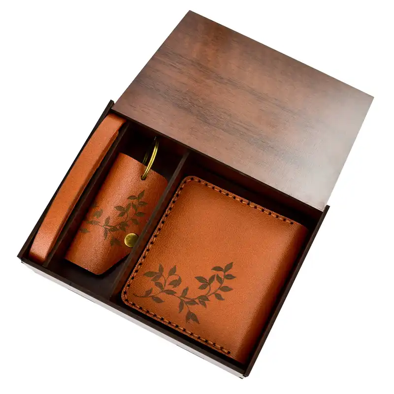 ست هدیه چرم بلوط مدل Flower