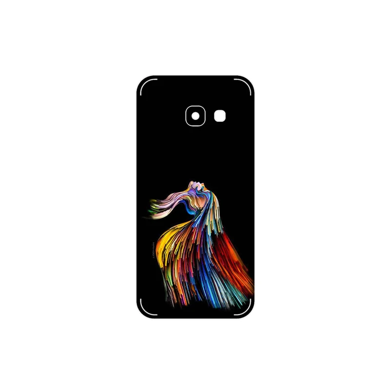 برچسب پوششی ماهوت مدل Rainbow Hair Digital Art مناسب برای گوشی موبایل سامسونگ Galaxy A3 2017