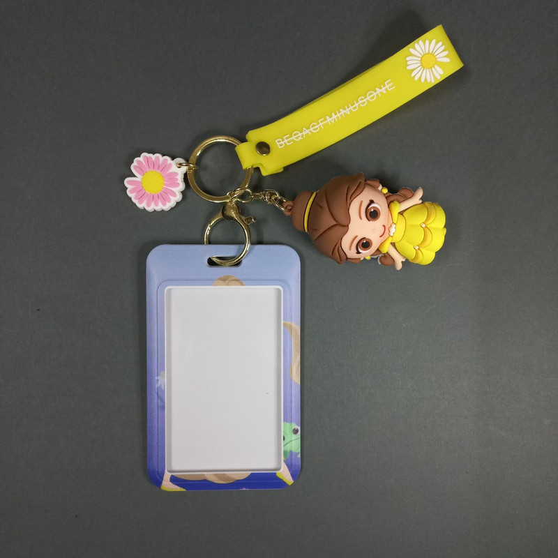 جاکلیدی دخترانه طرح دختر گیسو کمند به همراه جاکارتی