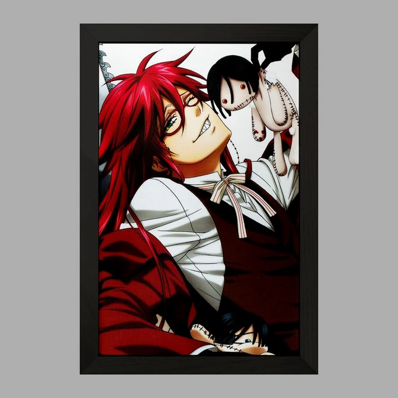 تابلو خندالو مدل گریل انیمه خادم سیاه Black Butler  کد 16312