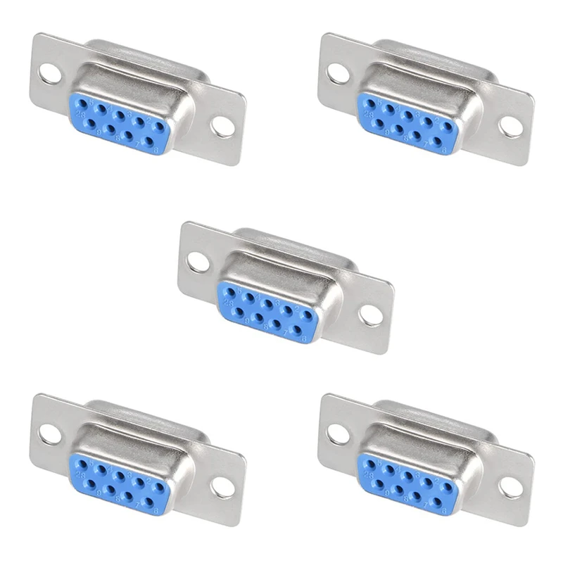 کانکتور سریال مادگی 9 پین مدل DB9 بسته 5 عددی