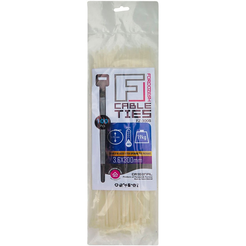 بست کمربندی فروزش مدل FZ_300b بسته 100 عددی