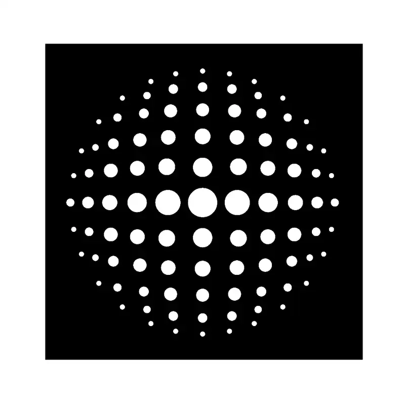 شابلون باتیس آرت طرح دایره کد 50-64