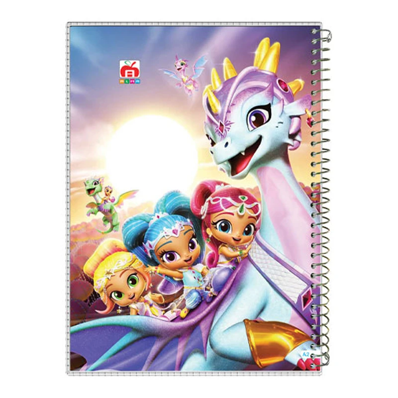 دفتر مشق 40 برگ آلما طرح کارتونی مدل طلقی کد 7417