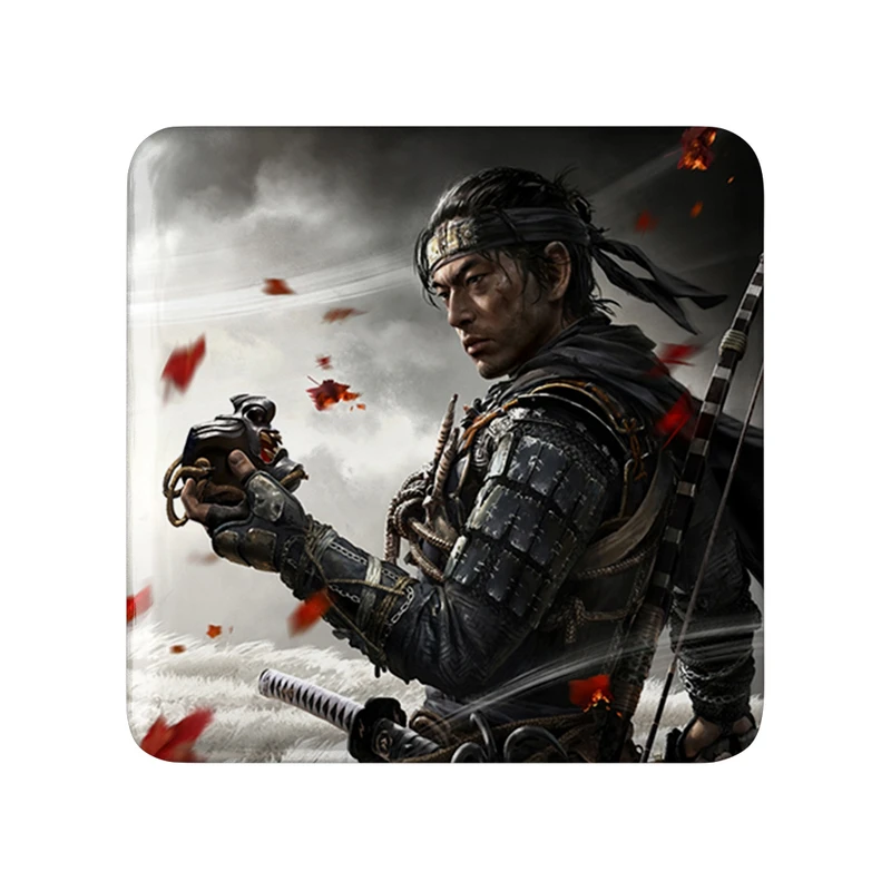 پیکسل خندالو طرح گوست آف سوشیما مدل مربعی کد 30809