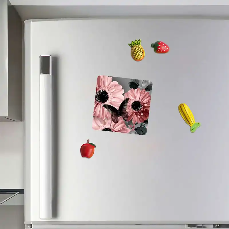 مگنت طرح گل و پروانه مدل mg10212