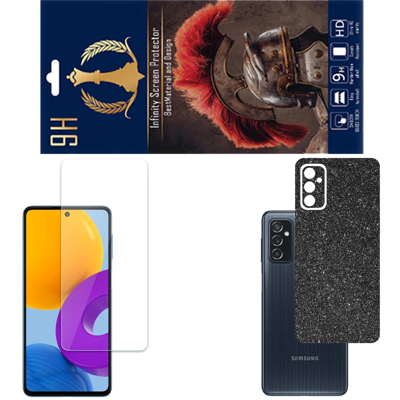 محافظ صفحه نمایش اینفینیتی مدل PRO مناسب برای گوشی موبایل سامسونگ GALAXY M52 به همراه برچسب پوششی
