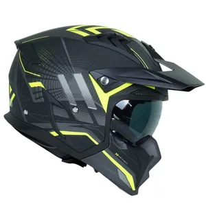 کلاه کاسکت فک جداشونده اسکورپین راپیدو مدل 890 whte yllw