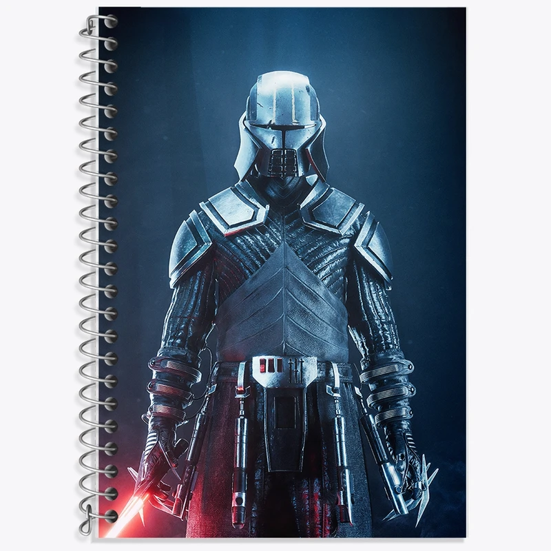 دفتر زبان 50 برگ خندالو مدل سه خط طرح جنگ ستارگان (Star Wars) کد F1787