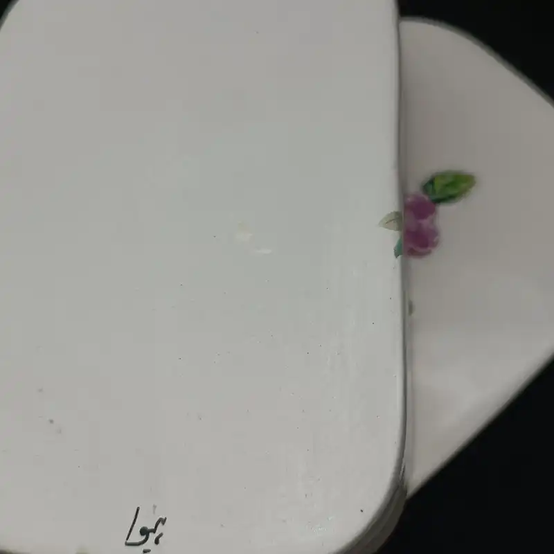 کره خوری سرامیکی هیوا طرح رز دربدار کد 14040761