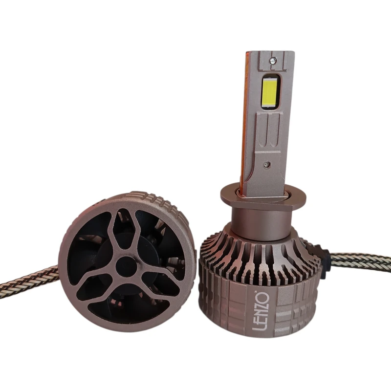 هدلایت لامپ خودرو لنزو مدل Q100 pro پایه H1 بسته 2 عددی