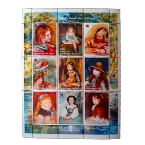 تمبر یادگاری مدل تابلو نقاشی کد 15 مجموعه 9 عددی