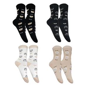 جوراب ساق بلند دخترانه تن پوش هنگامه مدل خرسی کد KH11 بسته 4 عددی 