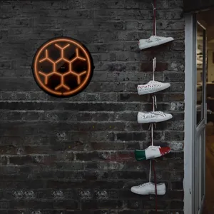 چراغ دیواری نئون دیزاین مدل Soccer-Ball-BL_ORG