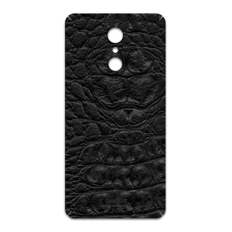 برچسب پوششی ماهوت مدل Black-Crocodile-Leather مناسب برای گوشی موبایل ال جی Q Stylus