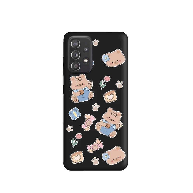 کاور قاب گوشی طرح عروسکی خرسی کد k256 مناسب برای گوشی موبایل سامسونگ Galaxy A52 / A52s