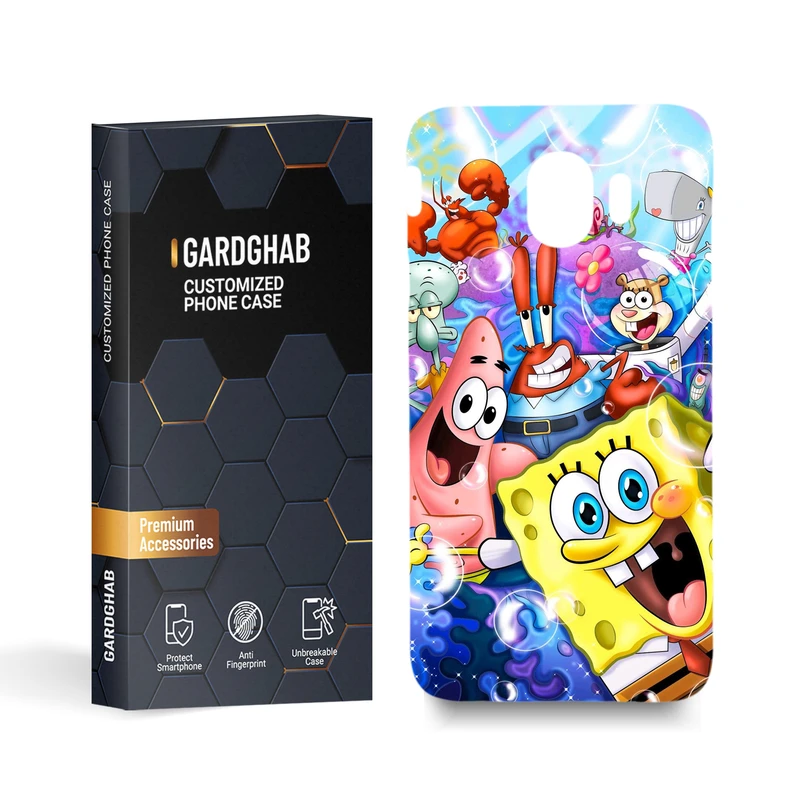  کاور گارد قاب مدل باب اسفنجی مناسب برای گوشی موبایل سامسونگ Galaxy j4