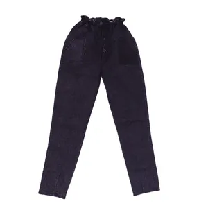 شلوار جین دخترانه مدل مام استایل کد MA-TT99060-MOM.STYLE-ZO رنگ زعالی