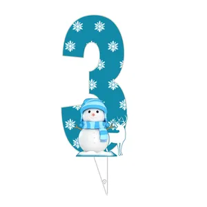 تاپر طرح عدد 3 مدل برف