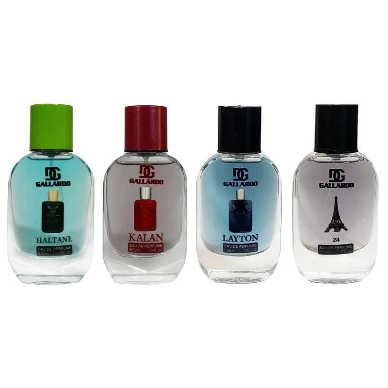 ادو پرفیوم مردانه گالاردو مدل لیتون و هالتان و کالان و Z4 با رایحه معتدل حجم 50 میلی لیتر بسته 4 عددی