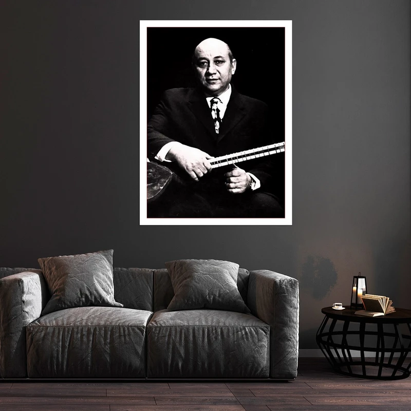 تابلو بکلیت طرح مشاهیر موسیقی ایران استاد جلیل شهناز مدل قاب شاسی W-S9770