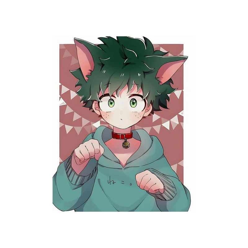 استیکر لپ تاپ و موبایل مدل انیمه طرح مدرسه قهرمانانه من ایزوکو میدوریا My Hero Academia Izuku Midoriya کد 3481