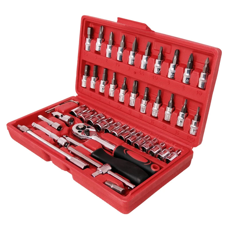 آچار بکس کد GHR222 مجموعه 46 عددی