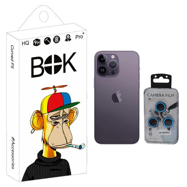 محافظ لنز دوربین بوک مدل Lighting Pro  مناسب برای گوشی موبایل اپل iphone 14 / 15 / Sam A35 / A55