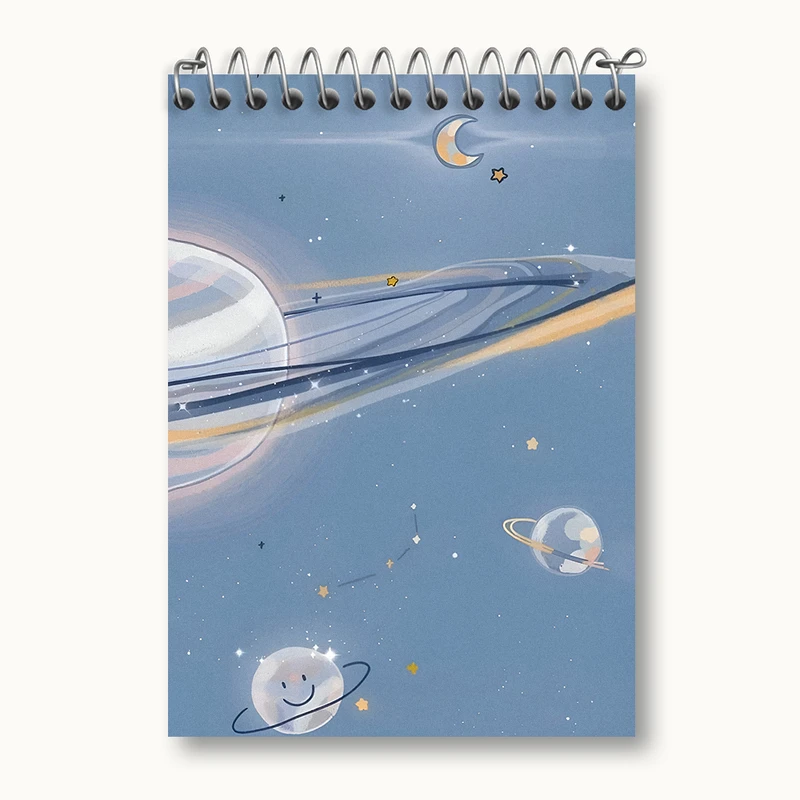 دفتر یادداشت 50 برگ خندالو طرح کهکشان کد N3125