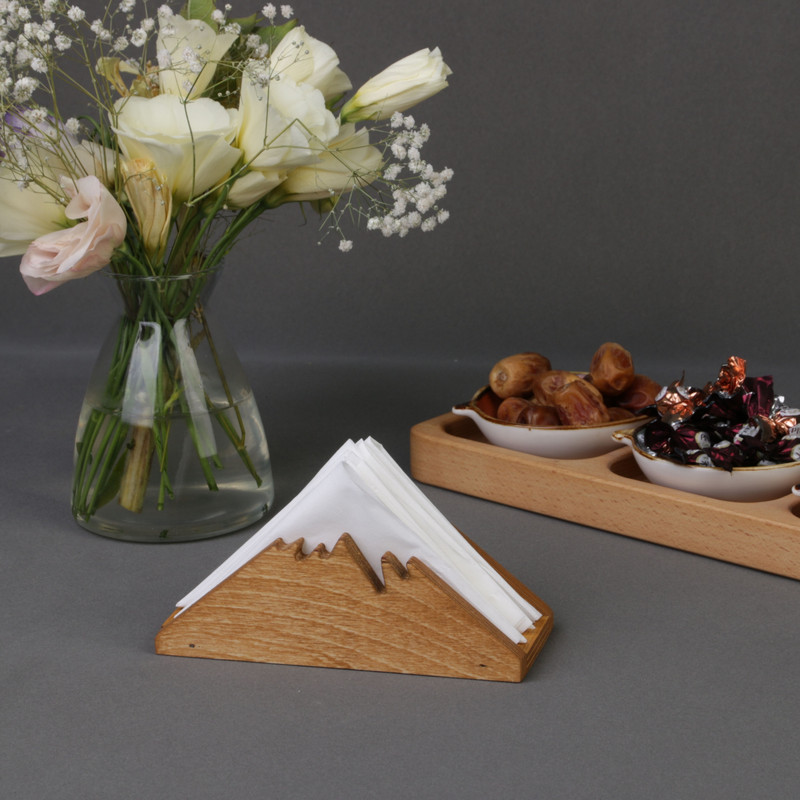 جای دستمال کاغذی مدل چوبی کوه