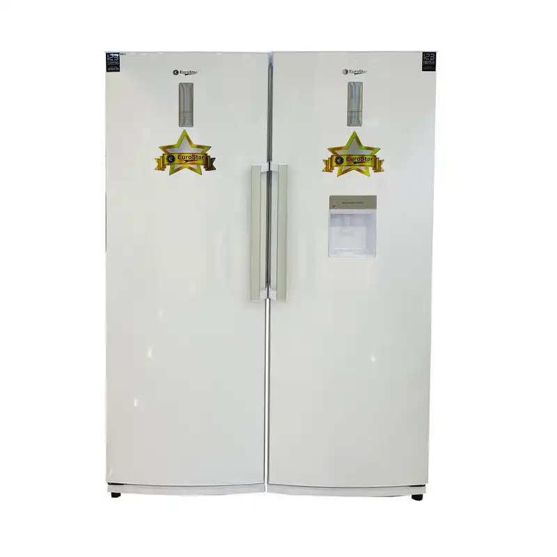 یخچال و فریزر دوقلو 36 فوت یورو استار مدل ENR1760W-ENF1760W