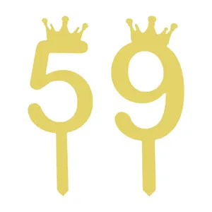 تاپر کیک هانستو مدل عدد 59 کد TPN59 مجموعه 2 عددی