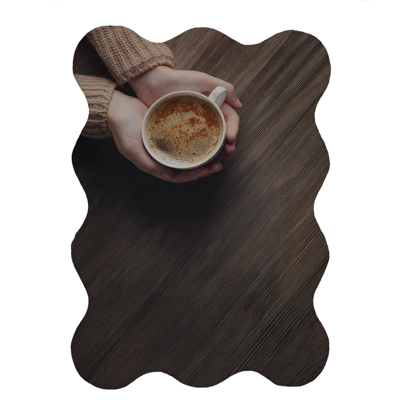 پادری مدل دالبر طرح قهوه کد 6240 سایز 80x110 سانتی متر