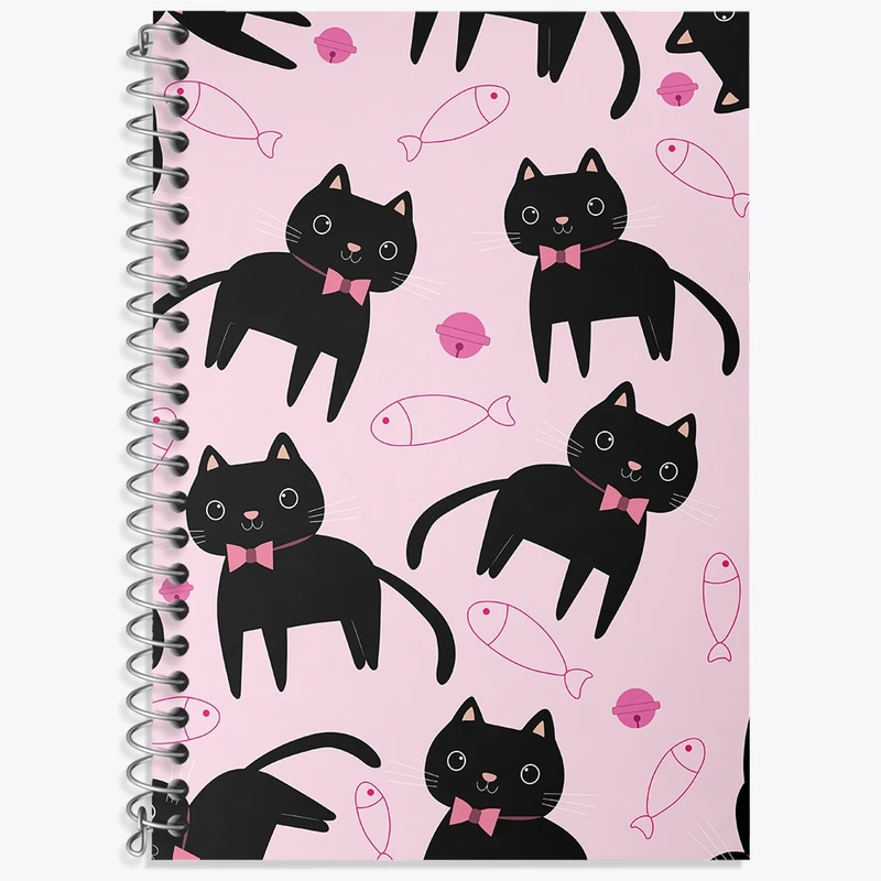 دفتر لغت 50 برگ خندالو طرح گربه (Cat) کد N980