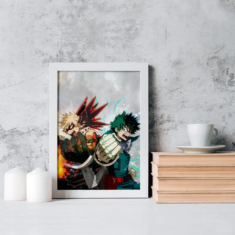 تابلو خندالو مدل میدوریا و باکوگو انیمه آکادمی قهرمان من کد 16163