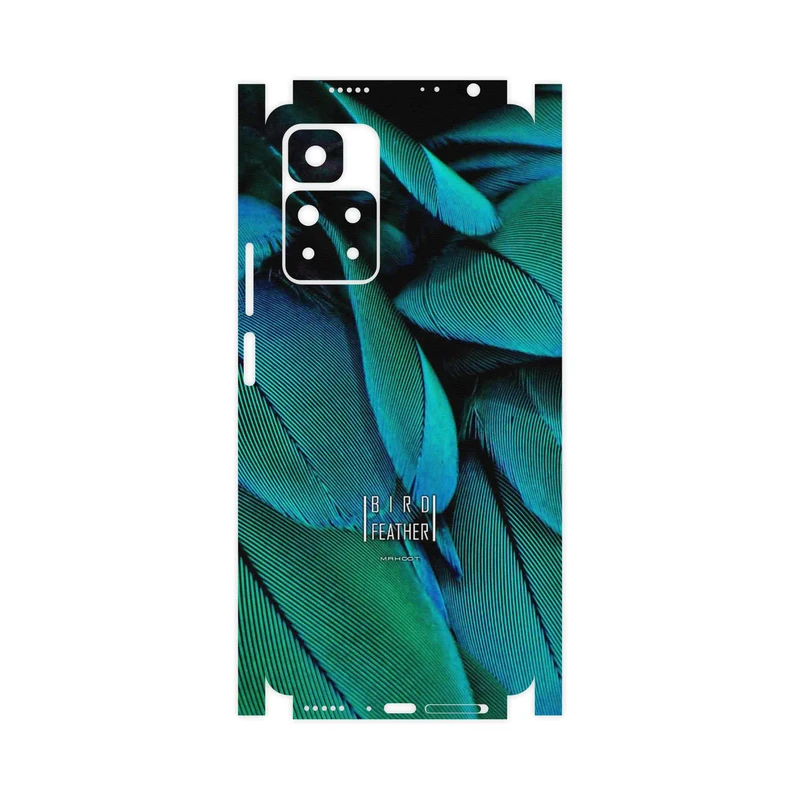 برچسب پوششی ماهوت مدل Green Feather-FullSkin مناسب برای گوشی موبایل شیائومی Redmi Note 11 Pro Plus 5G