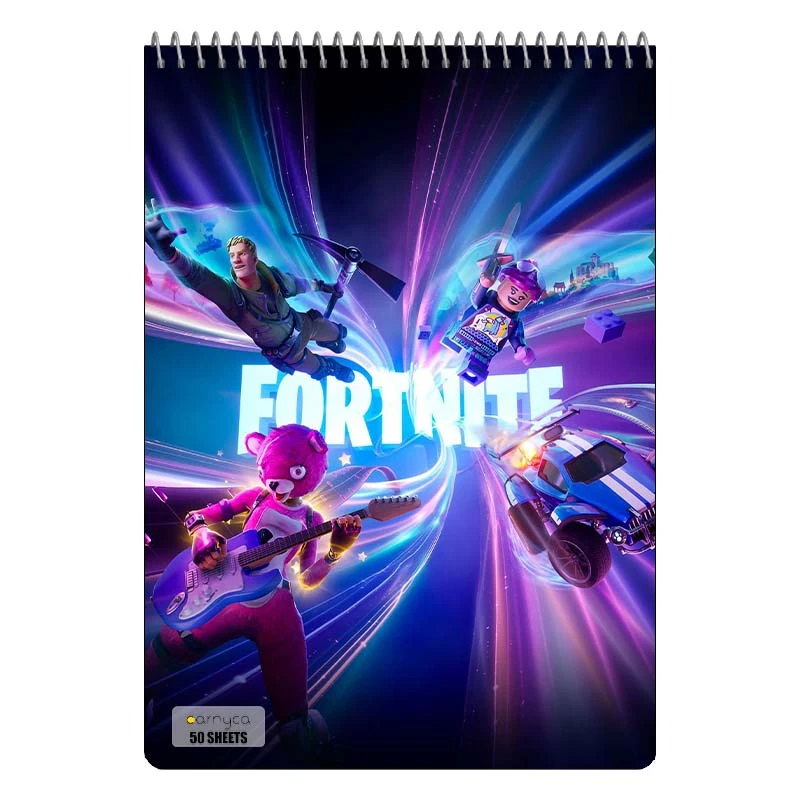 دفتر نقاشی 50 برگ سیمی کارنیکا طرح فورتنایت Fortnite کد 80762