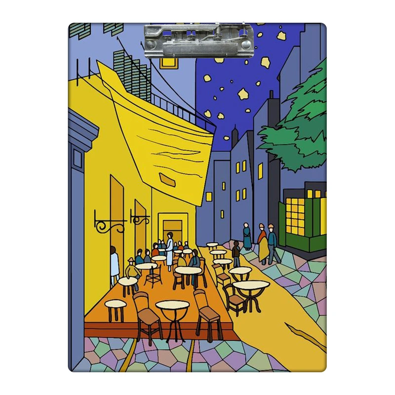 تخته شاسی طرح آنالیز کافه در شب ونگوگ کد  0264514 سایز A4