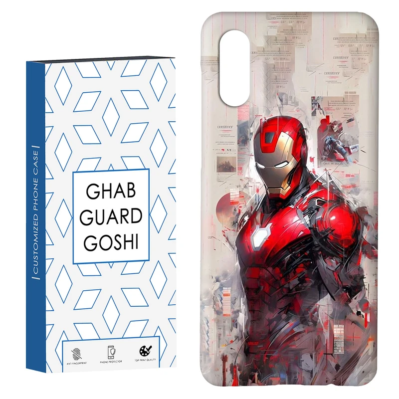 کاور قاب گارد گوشی طرح مرد آهنی کد Dimo-370 مناسب برای گوشی موبایل سامسونگ Galaxy A02 / M02