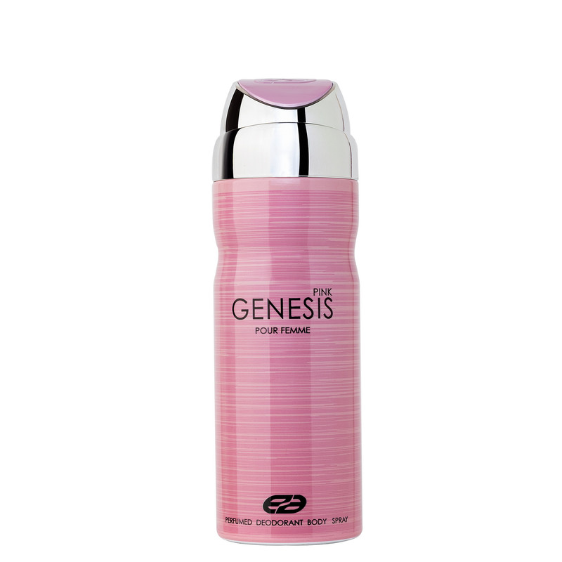 ادو تویلت زنانه عماد آرا مدل Genesis Pink حجم 100 میلی لیتر به همراه اسپری خوشبو کننده بدن زنانه عماد آرا مدل Genesis حجم 200 میلی لیتر