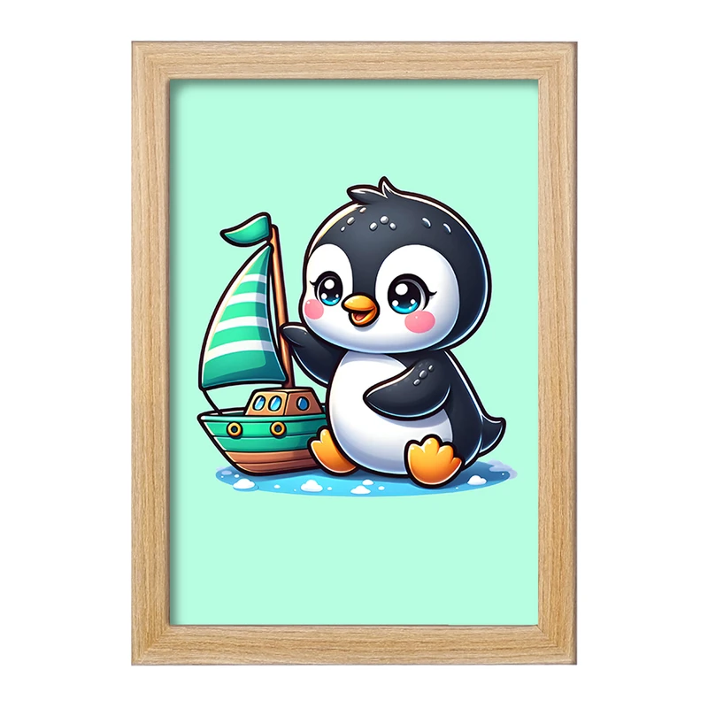 تابلو خندالو مدل پنگوئن کیوت کد F7711